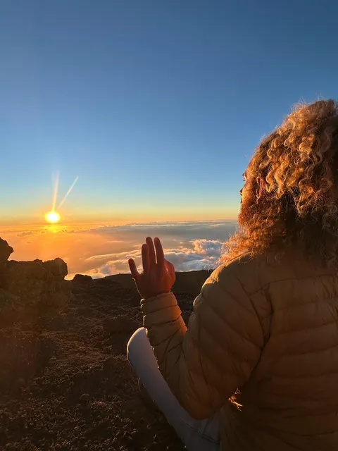 Jicarai at sunrise on Haleakala